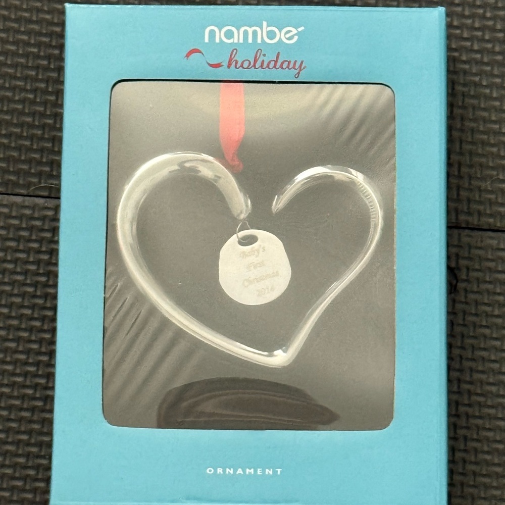 Nambe Ornament - Baby’s First Christmas 2014